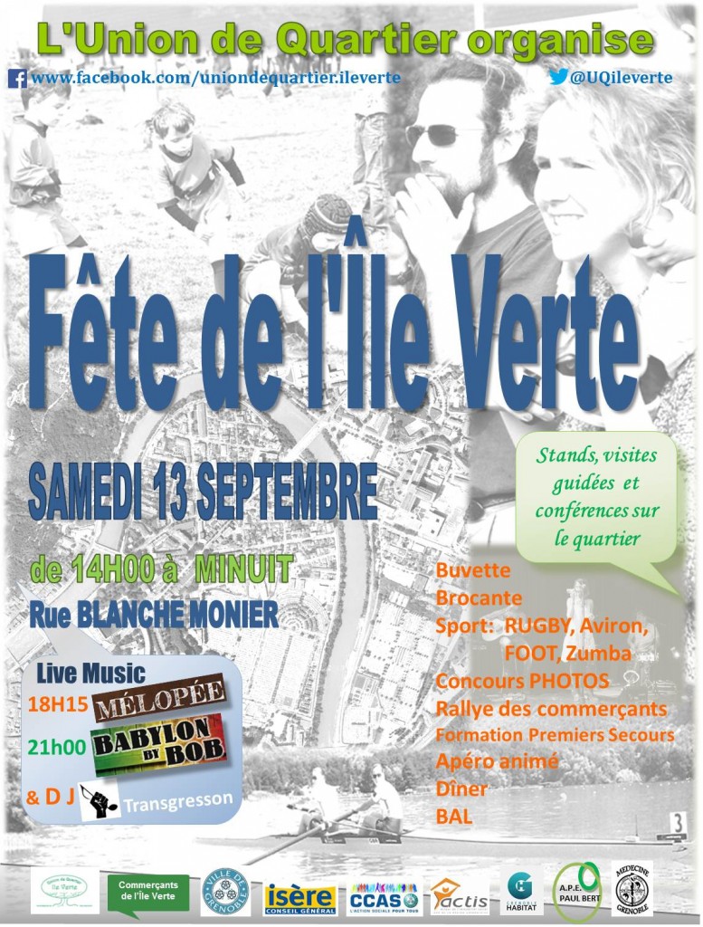 Affiche - fête de l'Ile Verte - 13Sep2014 - 9